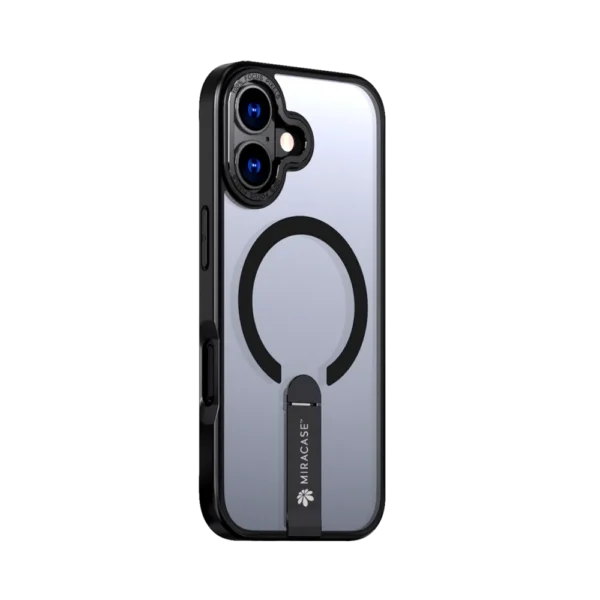 כיסוי MAGSAFE ל-iPhone 17 בצבע שחור דגם MIRASTAND מבית Miracase