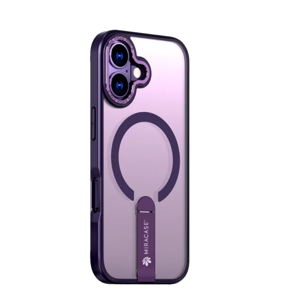 כיסוי MAGSAFE ל-iPhone 17 בצבע סגול דגם MIRASTAND מבית Miracase