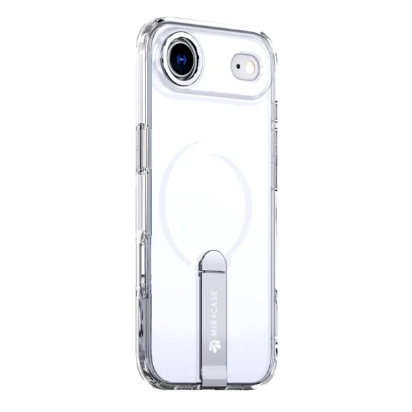 כיסוי MAGSAFE ל-iPhone 17 Air  בצבע שקוף דגם MIRASTAND מבית Miracase