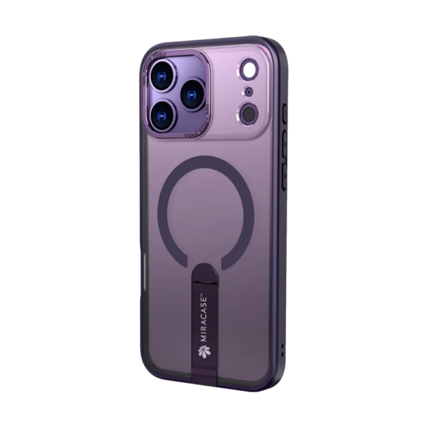 כיסוי MAGSAFE ל-iPhone 17 Pro  בצבע סגול דגם MIRASTAND מבית Miracase