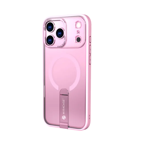 כיסוי MAGSAFE ל-iPhone 17 Pro Max  בצבע ורוד דגם MIRASTAND מבית Miracase
