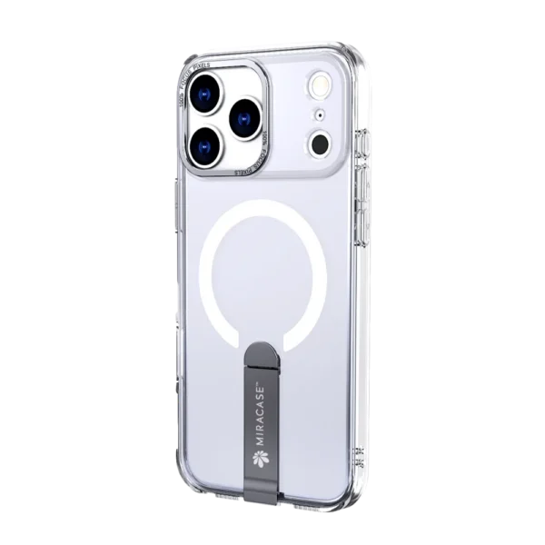 כיסוי MAGSAFE ל-iPhone 17 Pro Max  בצבע שקוף דגם MIRASTAND מבית Miracase
