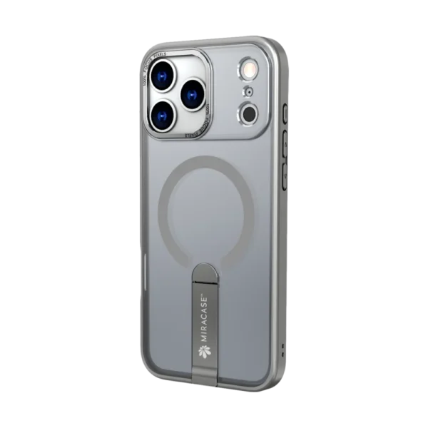 כיסוי MAGSAFE ל-iPhone 17 Pro Max  בצבע אפור דגם MIRASTAND מבית Miracase