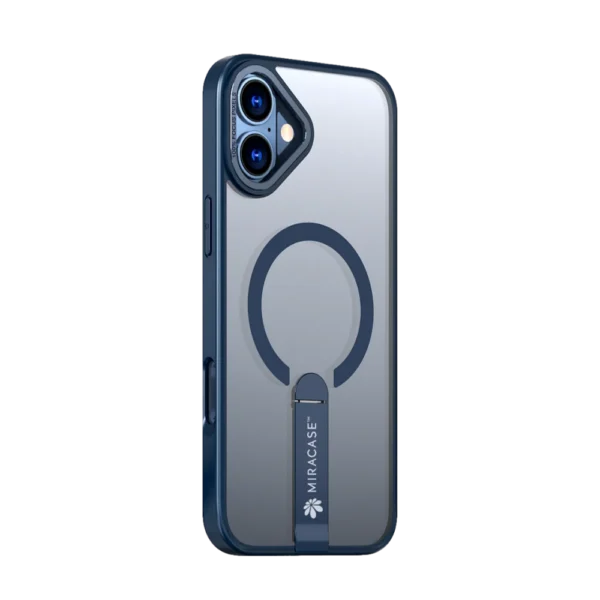 כיסוי MAGSAFE ל-iPhone 16  בצבע כחול דגם MIRASTAND מבית Miracase