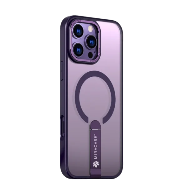 כיסוי MAGSAFE ל-iPhone 16 Pro  בצבע סגול דגם MIRASTAND מבית Miracase