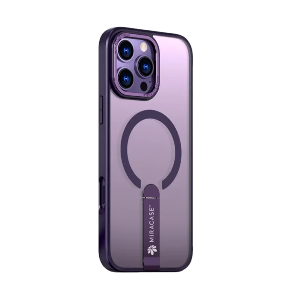 כיסוי MAGSAFE ל-iPhone 16 Pro Max  בצבע סגול דגם MIRASTAND מבית Miracase