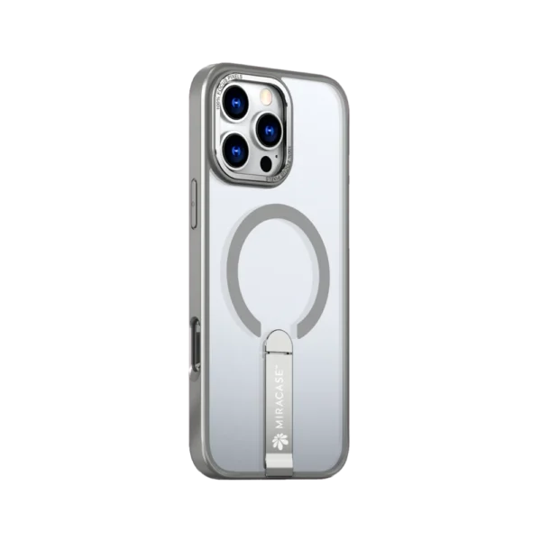 כיסוי MAGSAFE ל-iPhone 16 Pro Max  בצבע אפור דגם MIRASTAND מבית Miracase