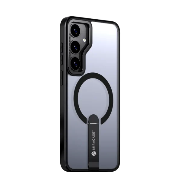 כיסוי MAGSAFE ל-Samsung S25 בצבע שחור דגם MIRASTAND מבית Miracase