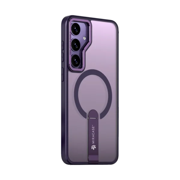 כיסוי MAGSAFE ל-Samsung S25 בצבע סגול דגם MIRASTAND מבית Miracase