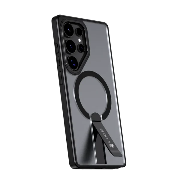 כיסוי MAGSAFE ל-Samsung S25 Ultra  בצבע שחור דגם MIRASTAND מבית Miracase