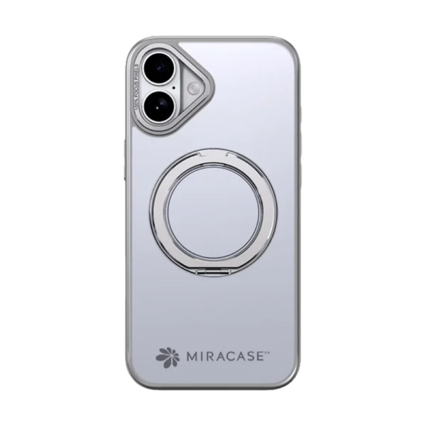 כיסוי ל-iPhone 16 בצבע אפור דגם MIRARING מבית Miracase