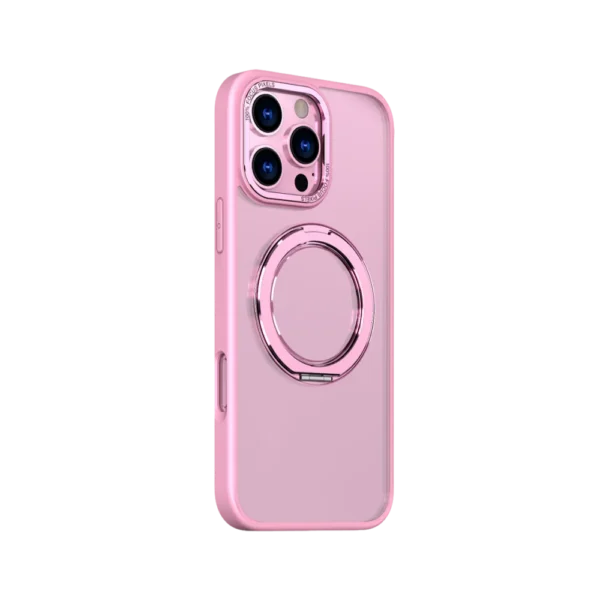 כיסוי ל-iPhone 16 Pro בצבע ורוד דגם MIRARING מבית Miracase