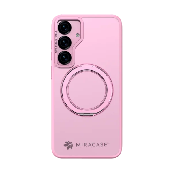 כיסוי ל-Samsung S25 בצבע ורוד דגם MIRARING מבית Miracase
