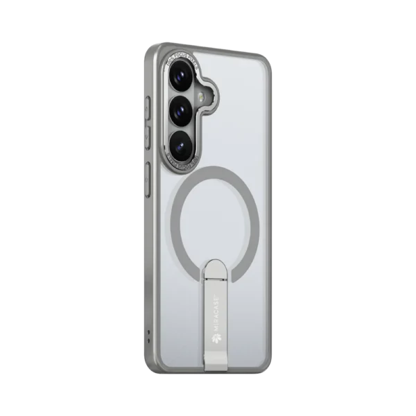 כיסוי MAGSAFE ל-Samsung S26 בצבע אפור דגם MIRASTAND מבית Miracase