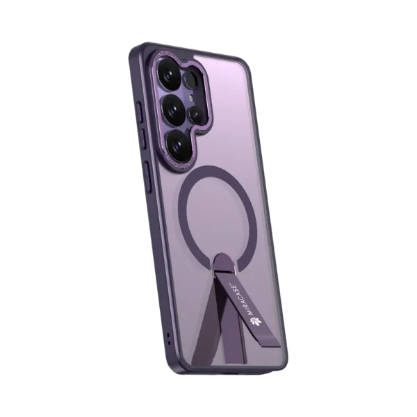 כיסוי MAGSAFE ל-Samsung S26 Ultra בצבע סגול דגם MIRASTAND מבית Miracase