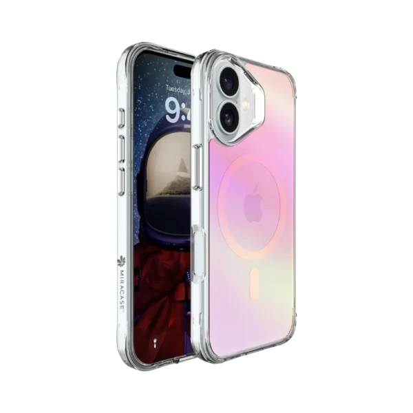 כיסוי ל-iPhone 17 בצבע ורוד דגם MIRACHROME מבית Miracase