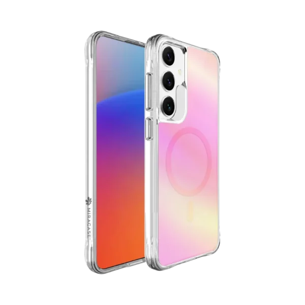 כיסוי ל-Samsung S25/S24 Plus בצבע ורוד דגם MIRACHROME מבית Miracase