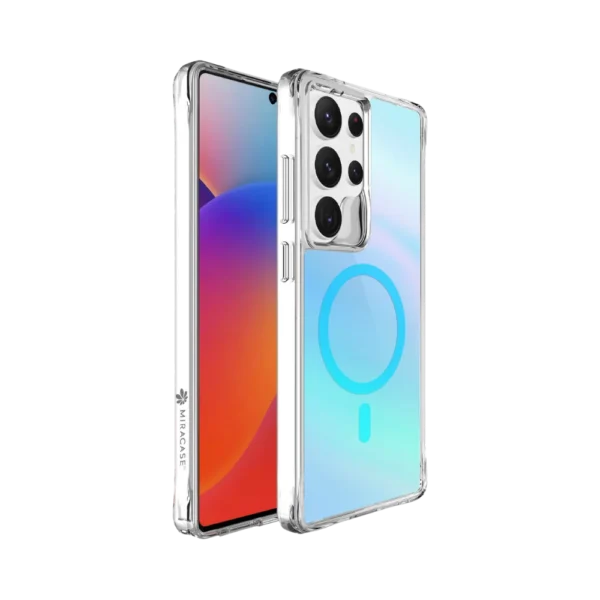 כיסוי ל-Samsung S25 Ultra בצבע כחול דגם MIRACHROME מבית Miracase