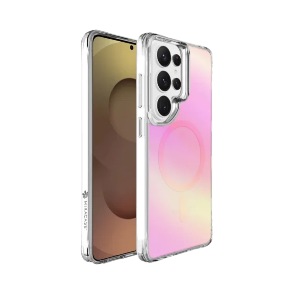 כיסוי ל-Samsung S26 Ultra בצבע ורוד דגם MIRACHROME מבית Miracase