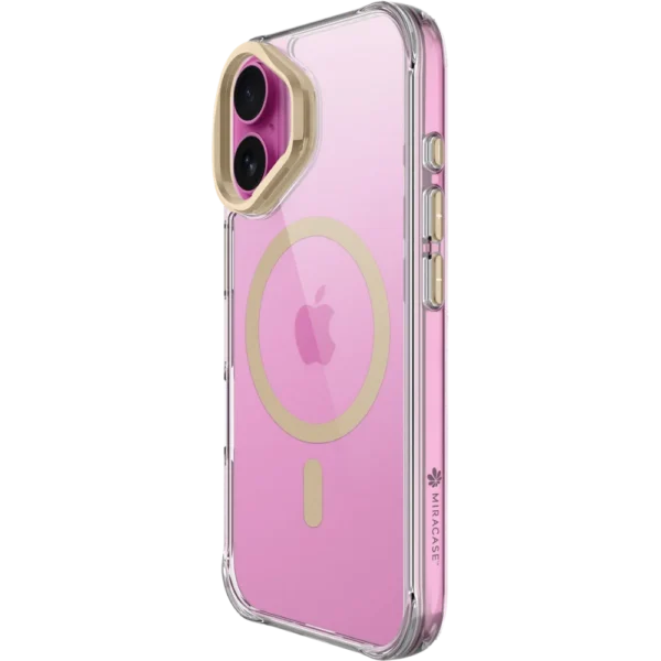 כיסוי ל-iPhone 17 בצבע זהב דגם MIRAHOLD מבית Miracase
