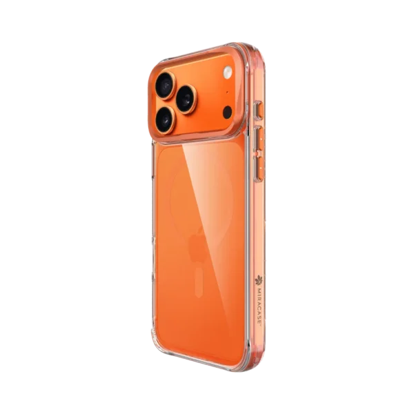 כיסוי ל-iPhone 17 Pro בצבע כתום דגם MIRAHOLD מבית Miracase