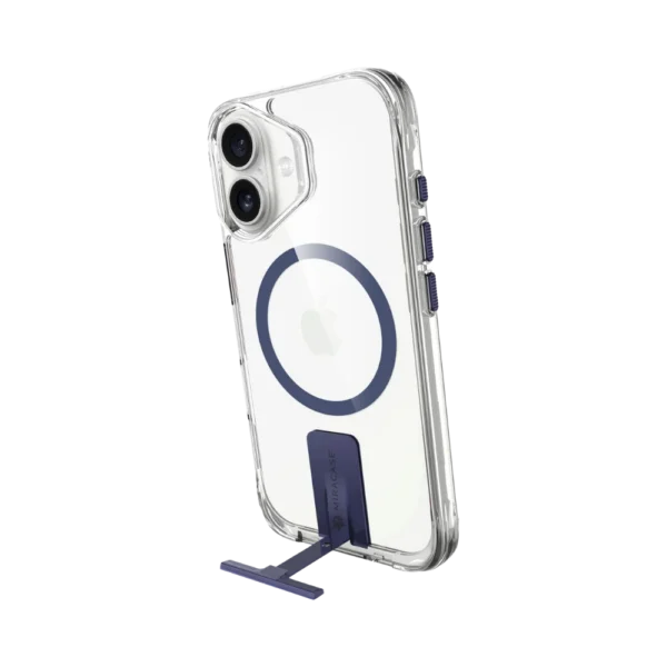 כיסוי ל-iPhone 17 בצבע שקוף-כחול דגם MiraKick מבית Miracase
