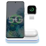 ⁦מטען אלחוטי MQIW505 15W 3IN1 לבן Miracase⁩ – תמונה ⁦7⁩