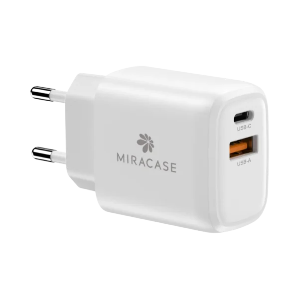 מטען קיר 20W + כבל USB-C דגם MWC20PQ2 מבית Miracase