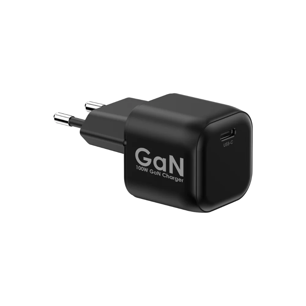 99702-001-88 מטען קיר GaN בהספק 100W דגם MWCM100PD1 + כבל Type-C בצבע שחור מבית Miracase – תמונה 1