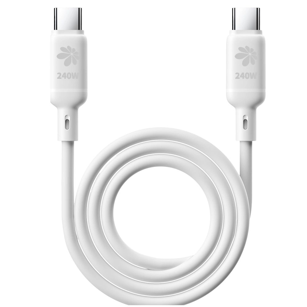 99702-002-01 כבל טעינה מהירה Miracase MTCS240W 1.2M לבן – תמונה 1