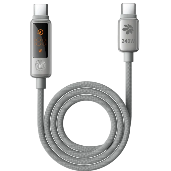 כבל טעינה Miracase MTCD240W עם מסך מגע – טעינה חכמה עם תצוגה בזמן אמת