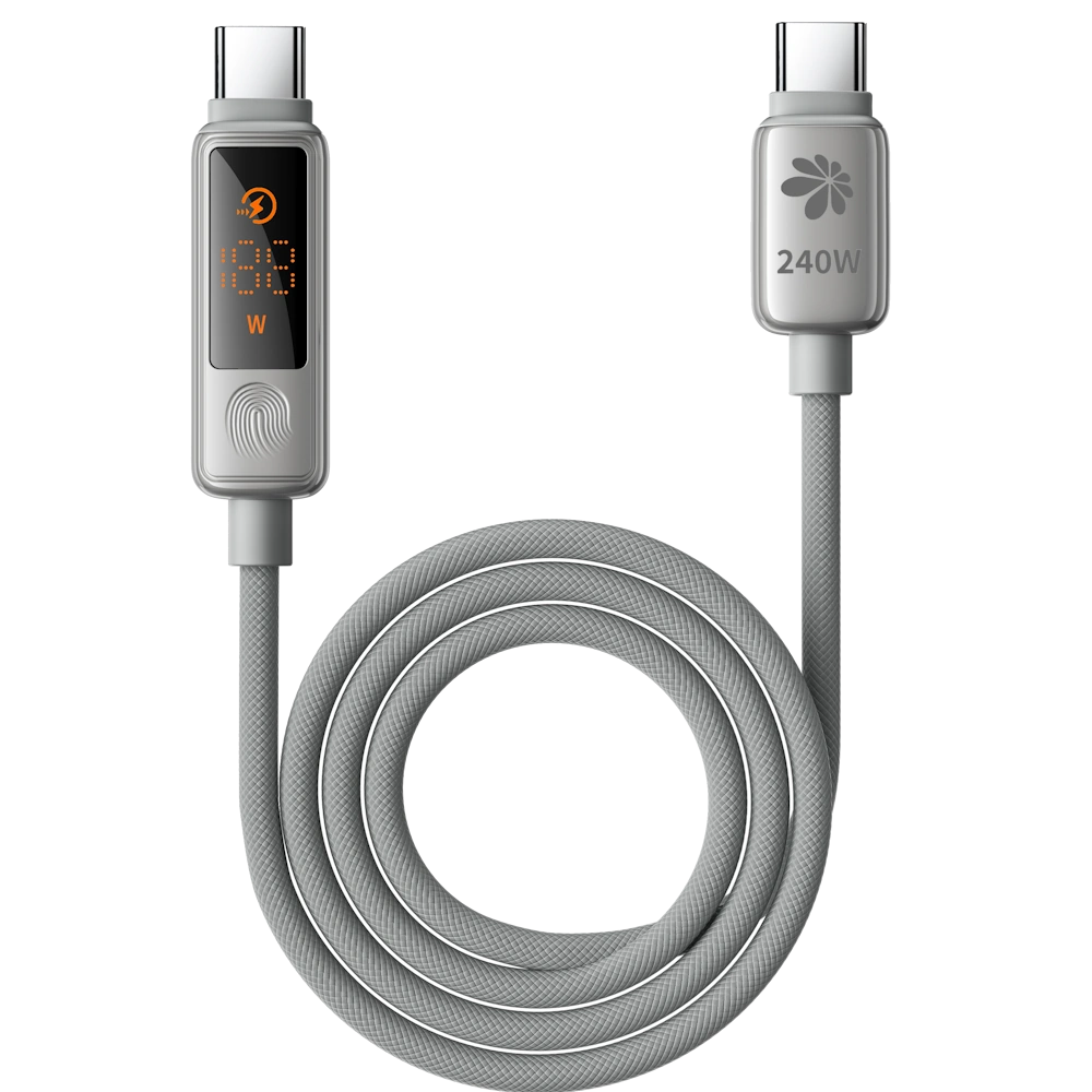 99702-002-05 כבל טעינה Miracase MTCD240W עם מסך מגע – טעינה חכמה עם תצוגה בזמן אמת – תמונה 1