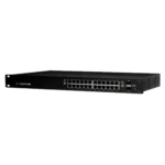 ES-24-500W מתג POE עם 24 מבואות ג'יגה מקצועי מבית UBIQUITI. תומך עד 500W, מנוהל L3 ושתי מבואות SPF