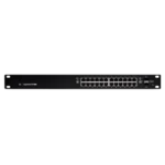 ⁦ES-24-500W מתג POE עם 24 מבואות ג'יגה מקצועי מבית UBIQUITI. תומך עד 500W, מנוהל L3 ושתי מבואות SPF⁩ – תמונה ⁦3⁩