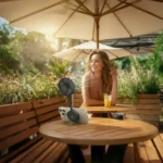 ⁦מאוורר ידני מגנטי דגם MMHF120 בצבע שחור מבית Miracase⁩ – תמונה ⁦4⁩