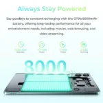 ⁦טאבלט OUKITEL OT9 4+128 11 שחור סוללה 8000mAh⁩ – תמונה ⁦5⁩