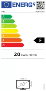 ⁦מסך מחשב AOC M2470SWH 23.6" LED⁩ – תמונה ⁦2⁩