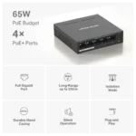 ⁦מתג MS105GP 5-P Gigabit מבית MERCUSYS⁩ – תמונה ⁦8⁩