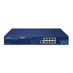 מתג ניהולי +PLANET GS-6320-8P2X L3 8×Gigabit PoE‎ + ‎2×10G SFP