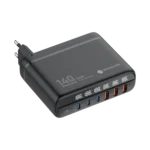מטען קיר עוצמתי 140W עם 6 יציאות טעינה דגם  MWC140W מבית Miracase