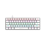 מקלדת מכנית חוטית לבנה MMCK100 עם תאורת RGB מבית Miracase