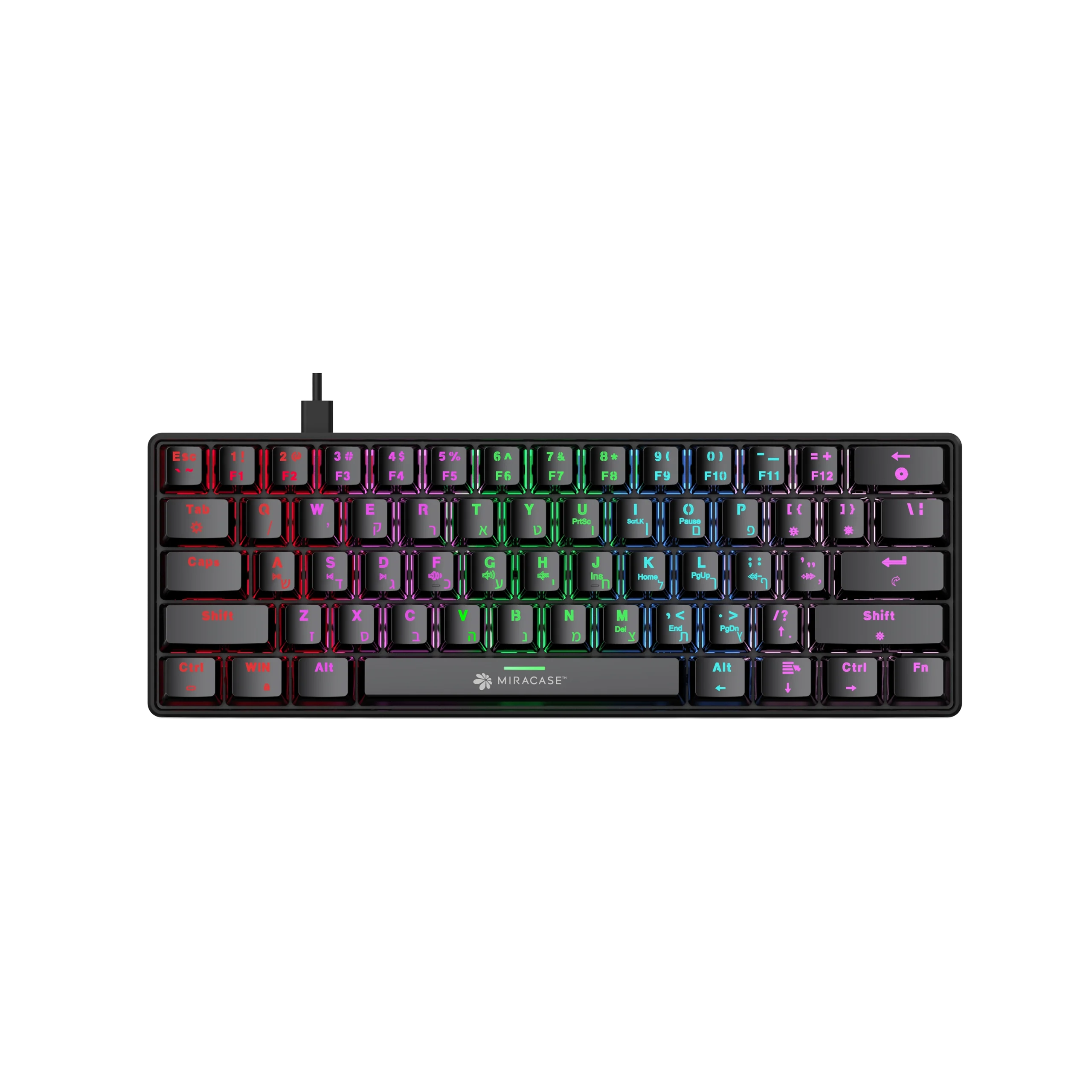 Untitled11-scaled-1 מקלדת מכנית חוטית MMCK100 עם תאורת RGB מבית Miracase – תמונה 1