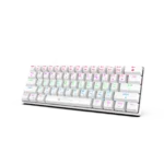 ⁦מקלדת מכנית חוטית לבנה MMCK100 עם תאורת RGB מבית Miracase⁩ – תמונה ⁦2⁩