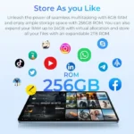 ⁦טאבלט OUKITEL OT5S 4G 6+256 12 שחור סוללה 8250mAh⁩ – תמונה ⁦6⁩
